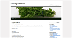 Desktop Screenshot of cookingwithdave.net